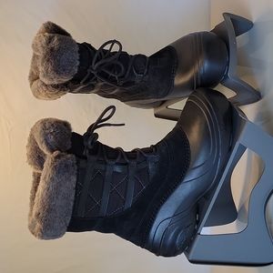 Columbia Sierra Summette 2 Snow Boots Women's 8 Waterproof Fur Black  NEW !